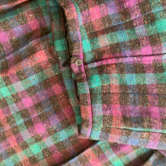 Vintage Jane Marcus Plaid Tartan Wool Skirt Made in Ireland Pleated A-Line Skirt - Picture 2 of 6